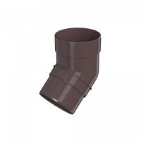Колено трубы ТЕХНОНИКОЛЬ Оптима ПВХ 120/80, 135°, темно-коричневый