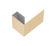 Финишный профиль фибросайдинга 0,5 Satin с пленкой RAL 1015 светлая слоновая кость (3м)