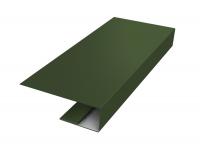 J-Профиль 18мм 0,5 GreenCoat Pural BT с пленкой RR 11 темно-зеленый (RAL 6020 хромовая зелень) (3м)