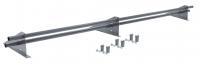 Снегозадержатель трубчатый для фальцевой кровли Optima RAL 9006 3м