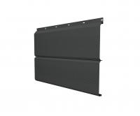 Софит ЭкоБрус с перфорацией 0,345 Grand Line 0,5 Satin с пленкой RAL 7016 антрацитово-серый
