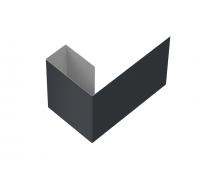 Финишный профиль фибросайдинга 0,5 Satin Matt RAL 7024 мокрый асфальт (2м)