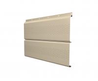 Софит ЭкоБрус с перфорацией 0,345 Grand Line 0,45 PE с пленкой RAL 1015 светлая слоновая кость