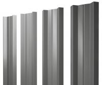 Штакетник М-образный А 0,45 PE RAL 7005 мышино-серый