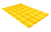 Металлочерепица кредо 0,45 PE RAL 1018 цинково-желтый