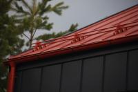 Фальц двойной стоячий Grand Line 0,45 Drap с пленкой на замках RAL 8004 терракота