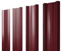 Штакетник М-образный А 0,4 PE RAL 3005 красное вино