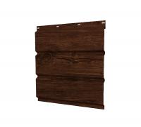 Софит металлический полная перфорация 0,45 Print Elite с пленкой Cherry Wood TwinColor