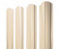 Штакетник Полукруглый Slim фигурный 0,45 PE RAL 1015 светлая слоновая кость