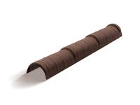 Конек полукруглый тройной Mtile кофе