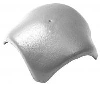 Вальмовая черепица с 3 зажимами Braas серый