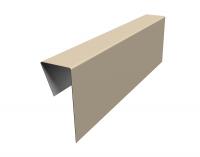 Планка приемная оконная фибросайдинга 0,5 Satin с пленкой RAL 1015 светлая слоновая кость (3м)