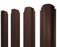 Штакетник П-образный B фигурный 0,45 Print Elite Antique Wood TwinColor