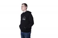 Толстовка черная с капюшоном Классика р.4XL вышивка