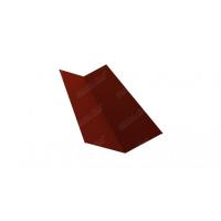 Планка ендовы верхней 145х145 0,5 Satin с пленкой RAL 3009 оксидно-красный (3м)