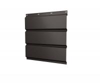 Софит металлический без перфорации 0,5 Satin с пленкой RR 32 темно-коричневый