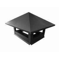 Дымник на трубу 520х390мм 0,5 Satin с пленкой RAL 7024 мокрый асфальт