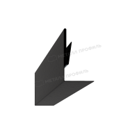 Планка аквилона малая 35х20х3000 (ПЭ-01-9005-0.45)