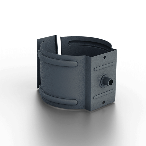 Держатель трубы D100 (на кирпич) Foramina Freeze (FRZ_D-01-Grey\Grey-0.6)