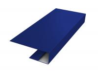 J-Профиль 18мм 0,45 PE с пленкой RAL 5002 ультрамариново-синий (2,5м)