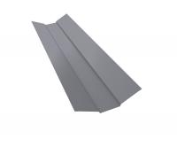 Планка ендовы верхней 95х80х95 0,5 Satin с пленкой RAL 7004 сигнальный серый (2м)