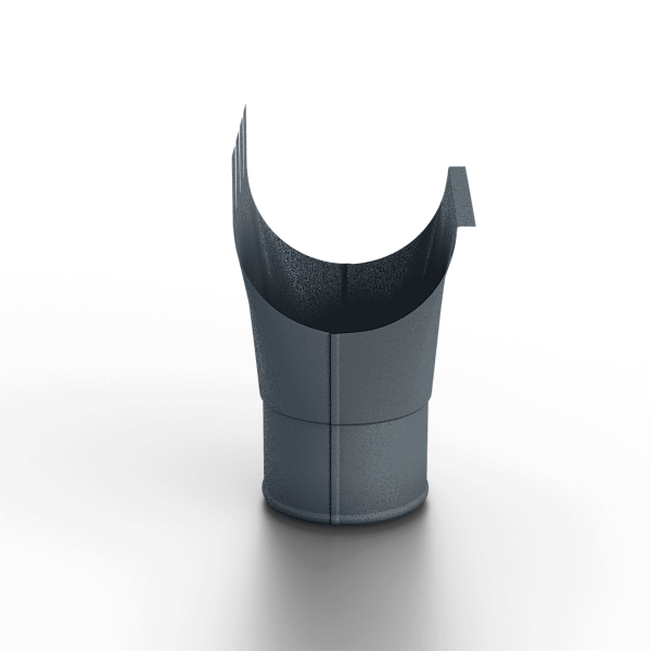 Воронка выпускная D125/100 Foramina Freeze (FRZ_D-01-Grey\Grey-0.6)