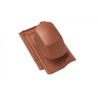 Проходная черепица с вентиляционно-санитарной насадкой Braas 13V натуральный красный