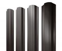 Штакетник Прямоугольный фигурный 0,45 Print Elite Coffee Wood TwinColor