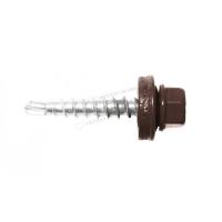 Саморез 4,8х28 RAL8017 (коричневый шоколад)