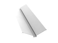 Планка ендовы верхней 115х30х115 0,4 PE с пленкой RAL 9003 сигнальный белый (2м)