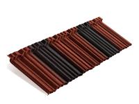 Лист Metrotile MetroShake 2 красно-черный