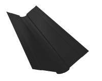 Планка ендовы верхней фигурной 100x100 0,45 Drap RAL 9005 черный (3м)