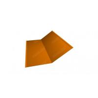 Планка ендовы нижней 300х300 0,45 PE с пленкой RAL 2004 оранжевый (3м)