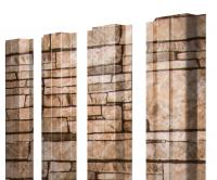 Штакетник П-образный А 0,45 Print Elite Sand Stone TwinColor