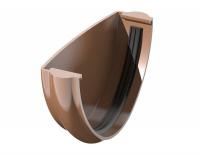 Заглушка желоба ТЕХНОНИКОЛЬ ПВХ ПВХ 125/82, темно-коричневый