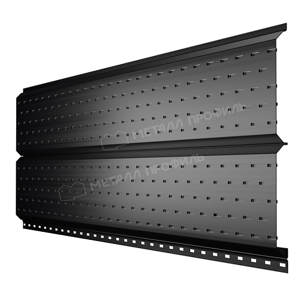 Софит МЕТАЛЛ ПРОФИЛЬ Lбрус-15х240 (PURMAN-20-9005-0.5)