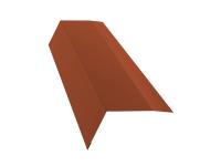 Планка карнизная 100х65 0,45 PE с пленкой RAL 8004 терракота (3м)