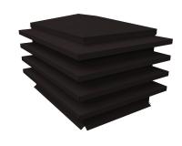 Дымник на трубу елка 520х520мм 0,45 Drap с пленкой RAL 9005 черный