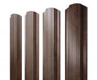 Штакетник Прямоугольный фигурный 0,45 Print-double Premium Antique Wood