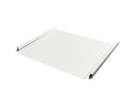 Кликфальц Pro Gofr Grand Line 0,45 PE с пленкой на замках RAL 9003 сигнальный белый