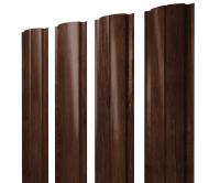 Штакетник Полукруглый Slim 0,45 Print Elite Cherry Wood TwinColor