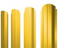 Штакетник П-образный А фигурный 0,45 PE RAL 1018 цинково-желтый