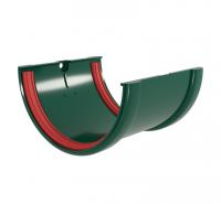 Соединитель желобов Классика 120 ПВХ Grand Line зелёный (RAL 6005)