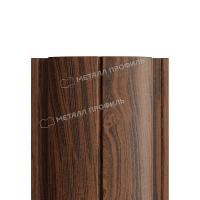 Штакетник металлический МП ELLIPSE-T 19х126 (ECOSTEEL_MA-01-МореныйДуб-0.5)