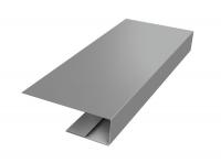 J-Профиль 18мм 0,45 PE с пленкой RAL 9006 бело-алюминиевый (2,5м)