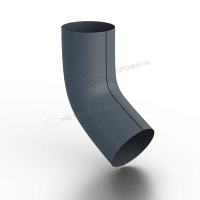 Колено трубы D100 Foramina Freeze (FRZ_D-01-Grey\Grey-0.6)