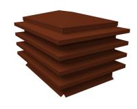 Дымник на трубу елка 1170х1100мм 0,45 PE с пленкой RAL 3009 оксидно-красный