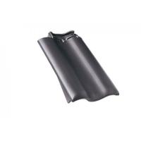 Боковая черепица левая Braas Рубин 11V глубокий черный