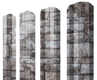 Штакетник М-образный А фигурный 0,45 Print Elite Fine Stone TwinColor