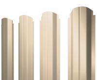 Штакетник П-образный А фигурный 0,5 Satin RAL 1015 светлая слоновая кость